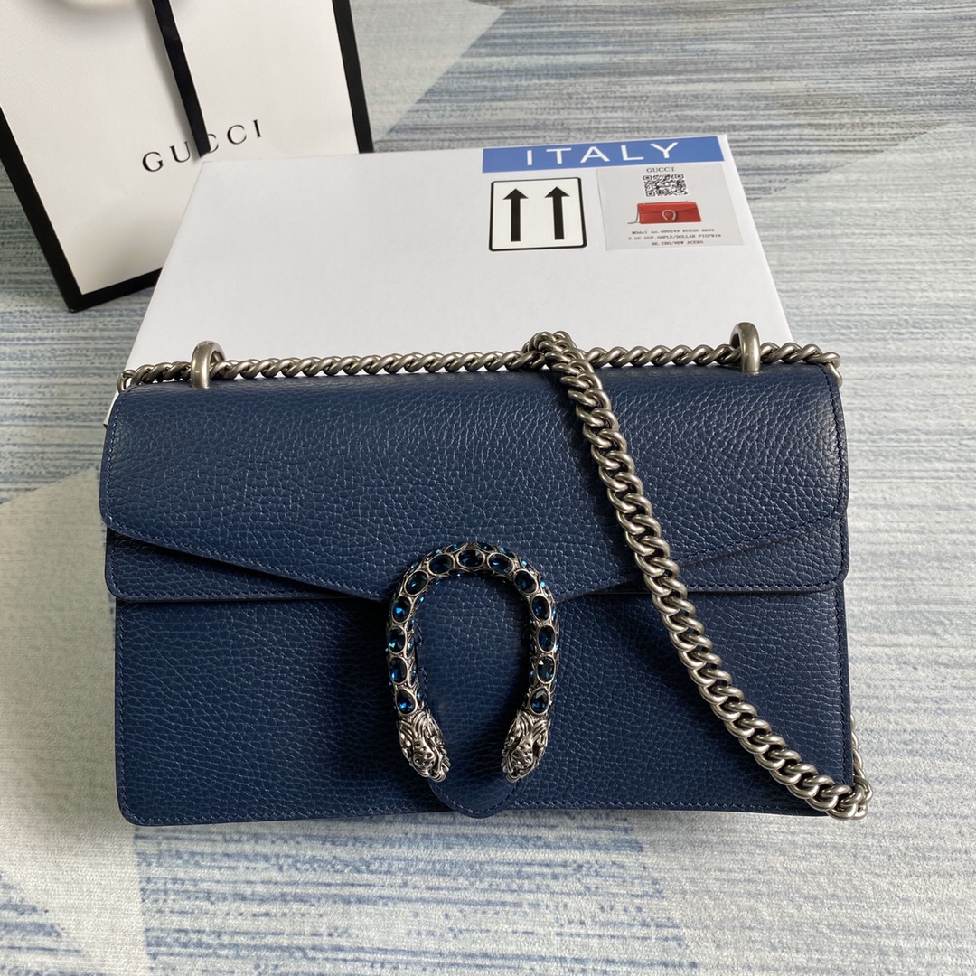 Gucci Dionysus Small Shoulder Bag 400249 Dark blue